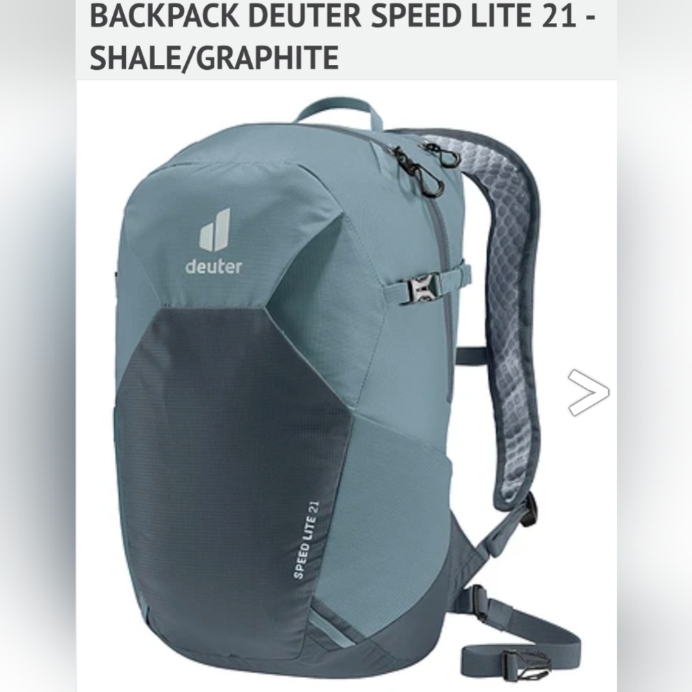 Deuter Graphite Shale Blue Speed Lite 21 Hiking Backpack